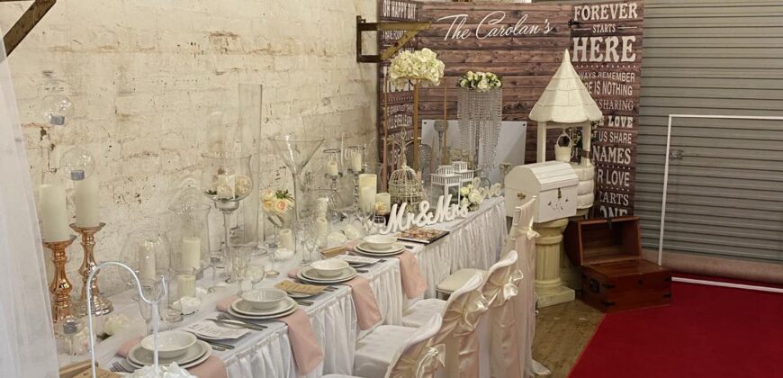 Wedding Attire Retail & Event Decoration Hire Business: Long Established, Reputable, Profitable