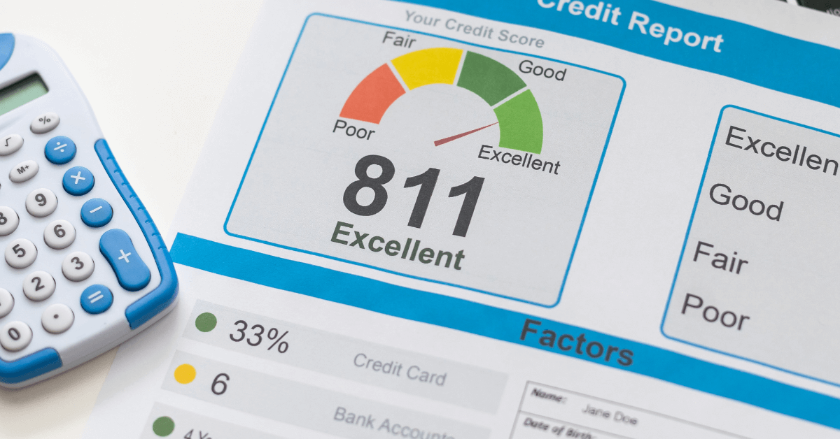 Credit Report Document with Score