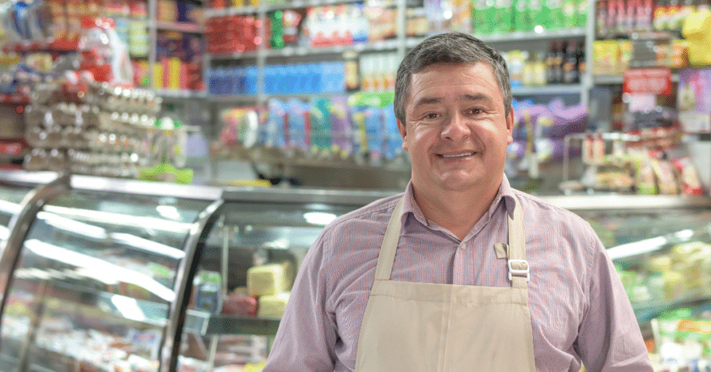 Business owner at a local shop