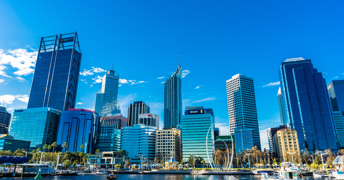 Urban business landscape in Australia