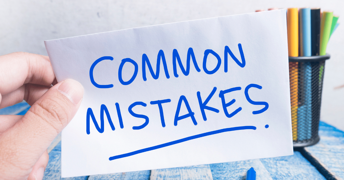 Loan application common mistakes